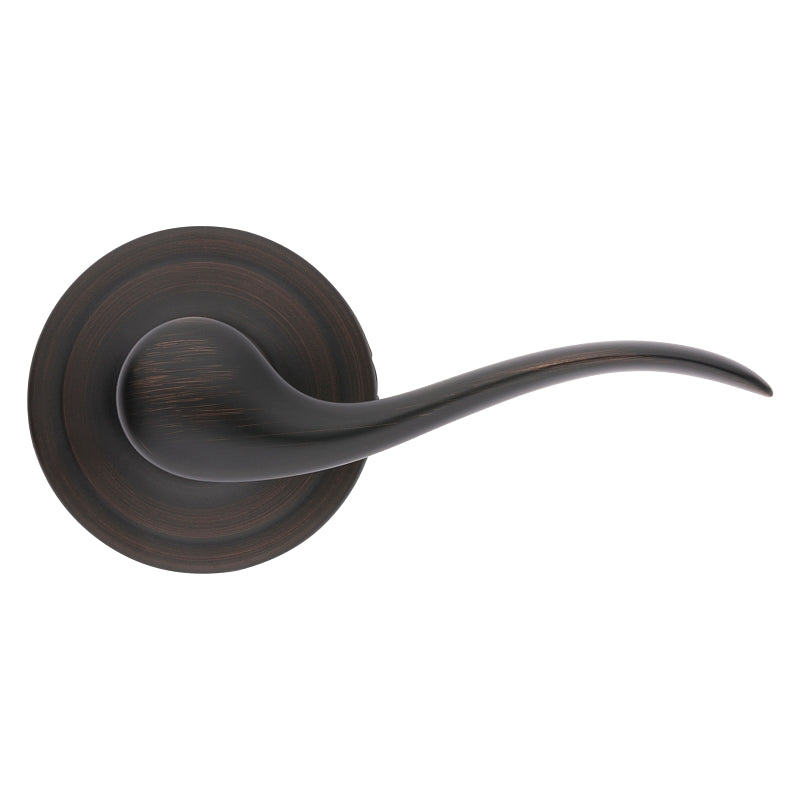 Kwikset Signature Series 720TNL11PCP Passage Lever, Non-Locking Lock, Venetian Bronze, Zinc, Residential, 2 Grade