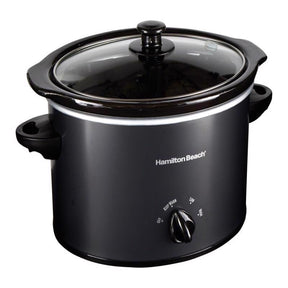 Hamilton Beach 3 qt Black Stoneware Slow Cooker, Pack of 2