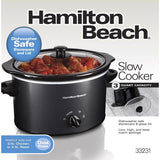 Hamilton Beach 3 qt Black Stoneware Slow Cooker, Pack of 2