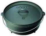 Lodge L10CO3 Camp Dutch Oven, 4 qt, Cast Iron, Black, Bail Handle
