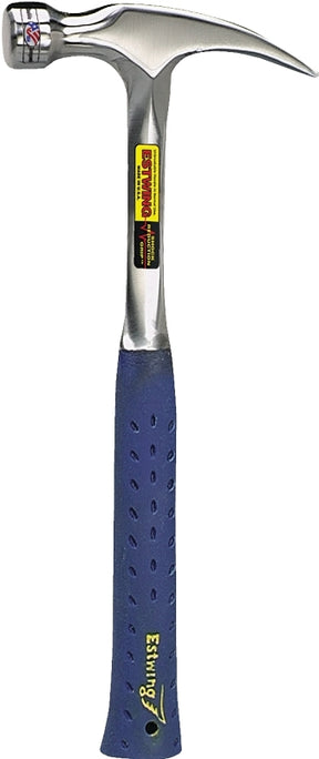Estwing E3-12S Nail Hammer, 12 oz Head, Rip Claw, Smooth Face Head, Steel Head, 10-3/4 in OAL