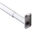 John Sterling Closet-Pro Series RP0022-48/72 Adjustable Closet Rod with Flange, 1 in Dia, 48 to 72 in L, Steel, Platinum