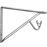 Knape & Vogt RP-0495-WT Shelf and Rod Bracket, 250 lb, Steel