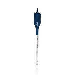 Bosch Daredevil DSB1009 Spade Drill Bit, 3/4 in Dia, 6 in OAL, 1-Flute, 1/4 in Dia Shank, Hex Shank