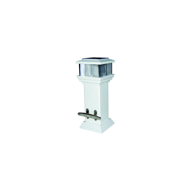 Dock Edge CleatLite Solar Rechargeable Dock Light With Stainless Steel Mooring Cleat