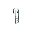 Dock Edge DE2124F Aluminum Flip Up Wide Step Ladder, 4-Step