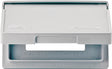 Eaton Wiring Devices S3966 Cover, 7 in L, 4-1/2 in W, Rectangular, 1-Gang, Thermoplastic, Gray, Electro-Plated