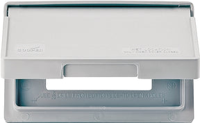 Eaton Wiring Devices S3966 Cover, 7 in L, 4-1/2 in W, Rectangular, 1-Gang, Thermoplastic, Gray, Electro-Plated