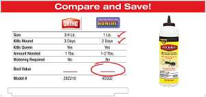 Bonide REVENGE 45502 Ant Killer Dust, Solid, 1 lb Bottle