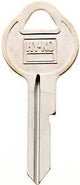 Hy-Ko 11010B11 Key Blank, Brass, Nickel, B11 Key Number, Pack of 10