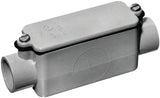 Carlon E987D-CTN Conduit Body, 1/2 in Hub, 4-11/16 in OAL, PVC, Gray