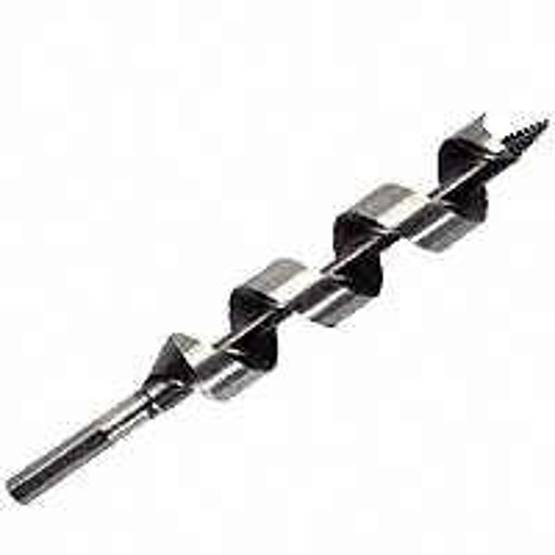 Irwin I-100 Series 49909 Power Drill Auger Bit, 9/16 in Dia, 7-1/2 in OAL, Solid Center Flute, 1-Flute, Hex Shank