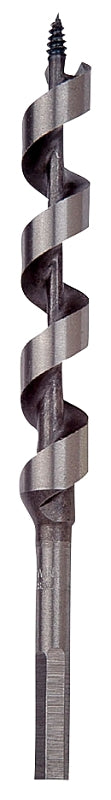 Irwin I-100 Series 49910 Power Drill Auger Bit, 5/8 in Dia, 7-1/2 in OAL, Solid Center Flute, 1-Flute, Hex Shank