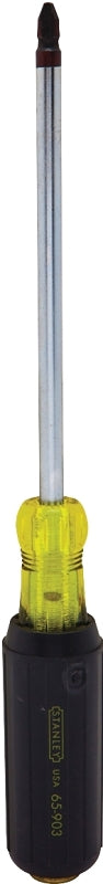 STANLEY 65-903 Screwdriver, #3 Drive, Phillips Drive, 11 in OAL, 6 in L Shank, Vinyl-Grip Handle