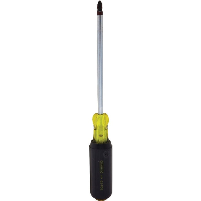STANLEY 65-903 Screwdriver, #3 Drive, Phillips Drive, 11 in OAL, 6 in L Shank, Vinyl Grip Handle
