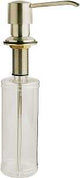Keeney K612DSBN Soap Lotion Dispenser, Plastic/Stainless Steel, Clear, Brushed Nickel