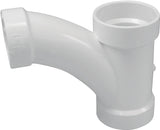 Canplas 194338 DWV Reducing Combination Tee Pipe Wye, 4 x 3 in, Hub, PVC, White, SCH 40 Schedule