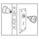 Defender Security E 2294 Mortise Interior Lockset, Polished Brass, Steel
