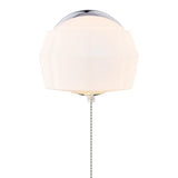 Boston Harbor W39CH01LS-34473L Bracket Wall Light Fixture, 60 W, 1-Lamp, A19 or CFL Lamp, Steel Fixture, Chrome Fixture