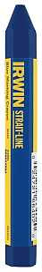 Irwin STRAIT-LINE 66402 Standard Lumber Crayon, Blue, 1/2 in Dia, 4-1/2 in L, Pack of 12
