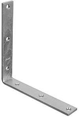 National Hardware 115BC Series N220-178 Corner Brace, 8 in L, 1-1/4 in W, 8 in H, Steel, Zinc, 0.22 in Thick Material