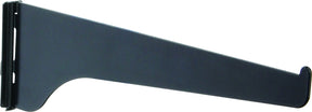 Knape & Vogt 180 BLK 10 Shelf Bracket, 10 in L, Steel, Powder-Coated, Black