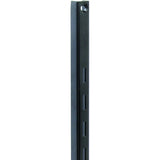 Knape & Vogt 80 80 BLK 36 Series Shelf Standard, Black, 320 lb, 16 ga Thick Material, 5/8 in W, 36 in H, Steel, Pack of 10