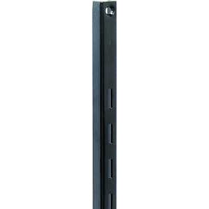 Knape & Vogt 80 80 BLK 36 Series Shelf Standard, Black, 320 lb, 16 ga Thick Material, 5/8 in W, 36 in H, Steel, Pack of 10