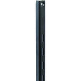 Knape & Vogt 80 80 BLK 36 Series Shelf Standard, Black, 320 lb, 16 ga Thick Material, 5/8 in W, 36 in H, Steel, Pack of 10