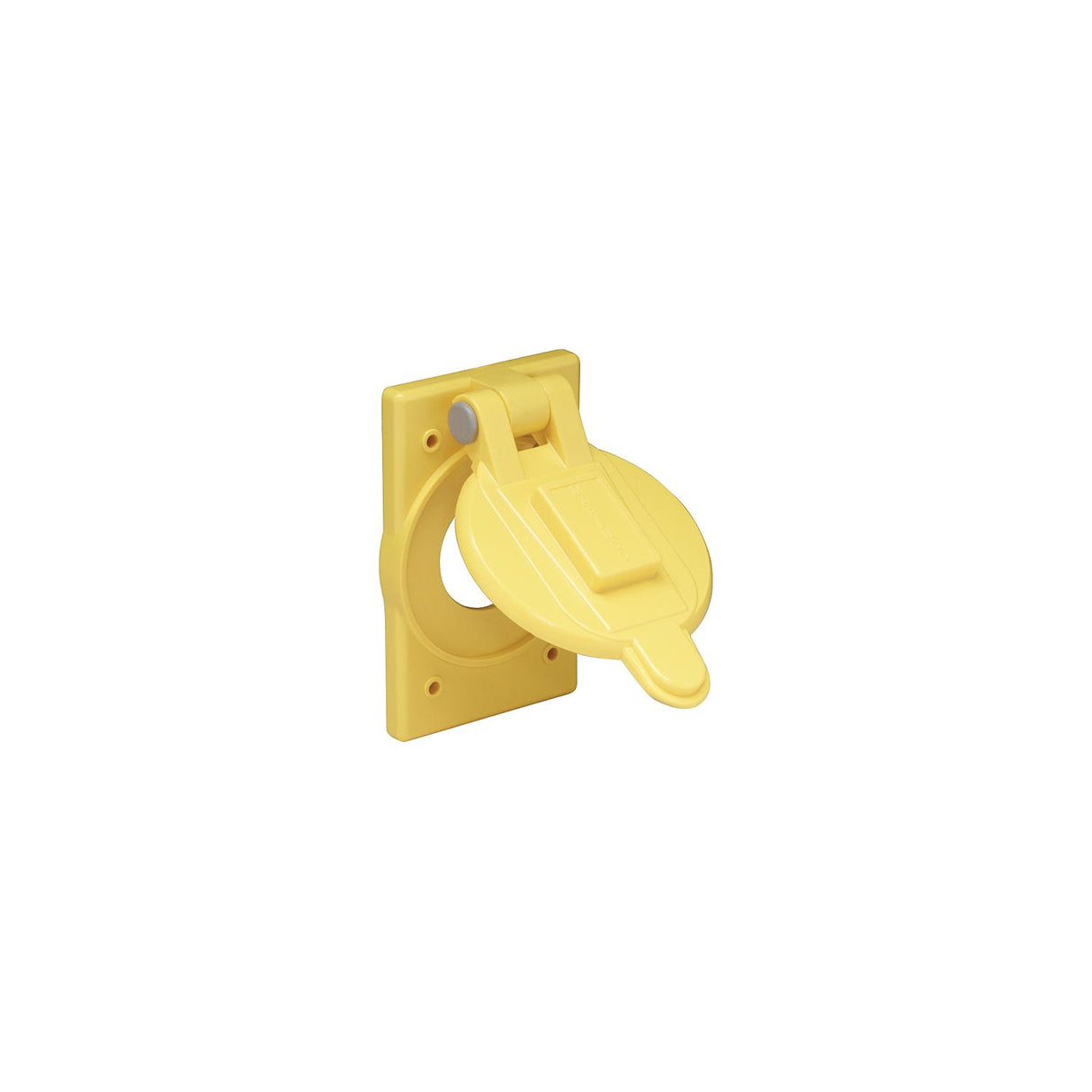 Marinco 7420CR Yellow Polycarbonate Weatherproof Cover Fits 15A, 20A & 30A Single Receptacles