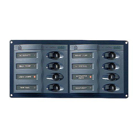 Marinco 901H DC Circuit Breaker 8-Way Horizontal Panel