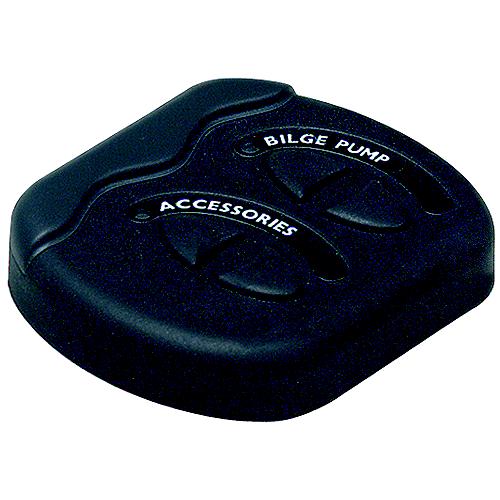 Marinco Contour Generation II Sprayproof Switch Panel With Fuse(s) - Black