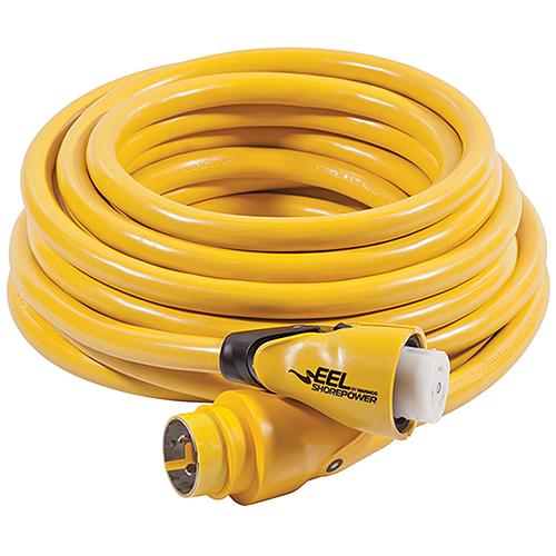 Marinco 50 Amp/125V EEL ShorePower Cordset 50 Amp 125V, Yellow