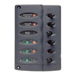 Marinco Contour Switch Panel Includes 6 Switches and 3 Inline Fuse Holders