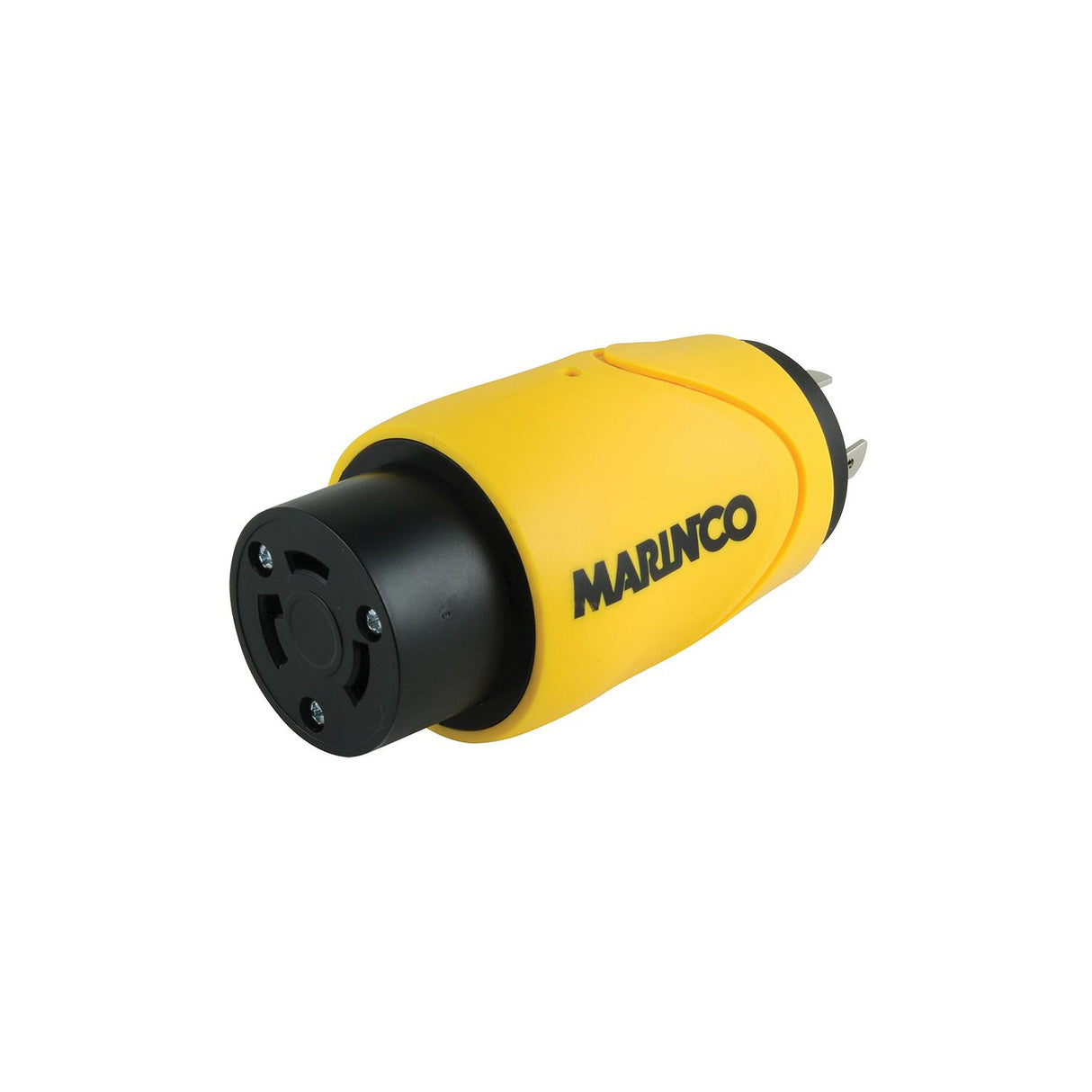 Marinco S30-30 (Old 84A) Straight Adapter Dock Side Male 20A/125V Locking to Boat Side Female 30A/125V Locking