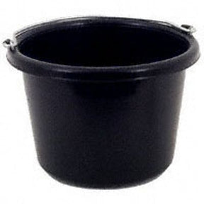 Fortex-Fortiflex N-400-8BX Utility Pail, 8 qt, Fortalloy Rubber Polymer, Black
