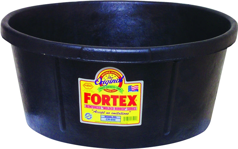 Fortex-Fortiflex CR650 Utility Tub, 6.5 gal Volume, Rubber