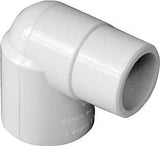 IPEX 435545 Street Pipe Elbow, 3/4 in, Spigot x Socket, 90 deg Angle, PVC, White, SCH 40 Schedule, 150 psi Pressure