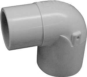 IPEX 435547 Street Pipe Elbow, 1-1/4 in, Spigot x Socket, 90 deg Angle, PVC, White, SCH 40 Schedule, 150 psi Pressure