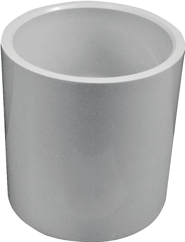 Genova 30130 Pipe Coupling, 3 in, Slip-Joint, PVC, White, SCH 40 Schedule, 450 psi Pressure