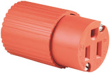 Eaton Wiring Devices 6887-BOX Electrical Connector, Polarized, Standard, 43/64 in, 2-Pole, 15 A, 125 V, Orange