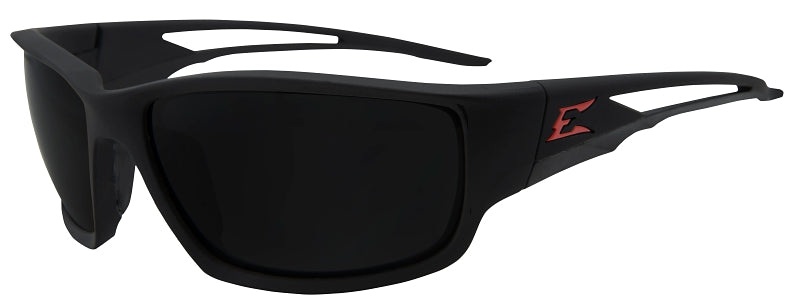 Edge TSK236 Polarized Safety Glasses, Smoke Lens, Matte Black Frame, Unisex, Polycarbonate Lens, Full Frame, Nylon Frame
