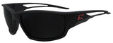 Edge TSK236 Polarized Safety Glasses, Smoke Lens, Matte Black Frame, Unisex, Polycarbonate Lens, Full Frame, Nylon Frame