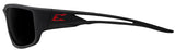 Edge TSK236 Polarized Safety Glasses, Smoke Lens, Matte Black Frame, Unisex, Polycarbonate Lens, Full Frame, Nylon Frame