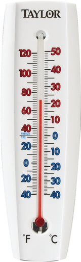 Taylor 5154 Thermometer, 7-5/8 in L x 2-3/8 in W Dimensions, Analog, -40 to 120 deg F
