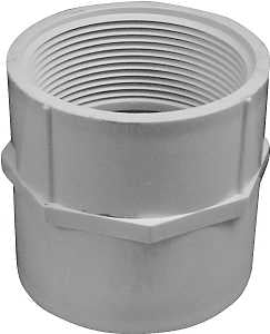 IPEX 035567 Adapter, 4 in, Socket x FNPT, PVC, White, SCH 40 Schedule, 220 psi Pressure