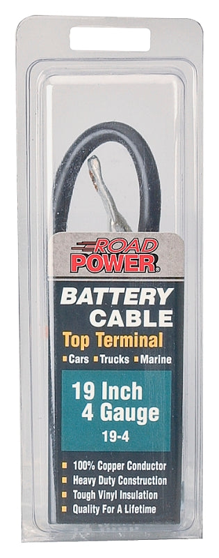 CCI Maximum Energy 19-4 Battery Cable, 4 AWG Wire, Black Sheath