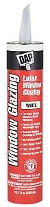 DAP 12108 Latex Window Glazing, Paste, White, 10.1 fl-oz Cartridge