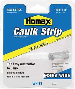 Homax 34040 Caulking Strip, White, 120 deg F Box