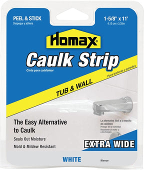Homax 34040 Caulking Strip, White, 120 deg F Box